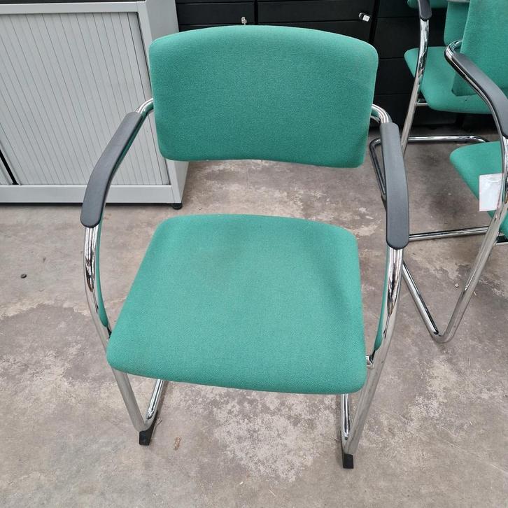 Lande vergaderstoel groen gebruikt, Zakelijke goederen, Kantoor en Winkelinrichting | Kantoormeubilair en Inrichting, Ophalen of Verzenden