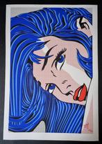 Tushikuni (1973) - Blue Mane - Roy Lichtenstein vs Kuni, Antiek en Kunst, Kunst | Schilderijen | Modern