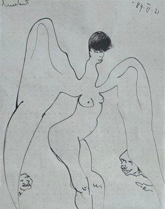 Lucebert (1924-1994) - Engel, Antiek en Kunst, Kunst | Schilderijen | Modern