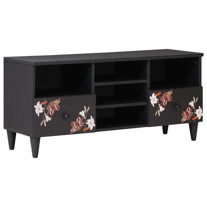 vidaXL Opbergkasten Multikleur 100 x 33,5 x 46 cm Massief, Huis en Inrichting, Woonaccessoires | Cd- en Dvd-rekken, Nieuw, Verzenden