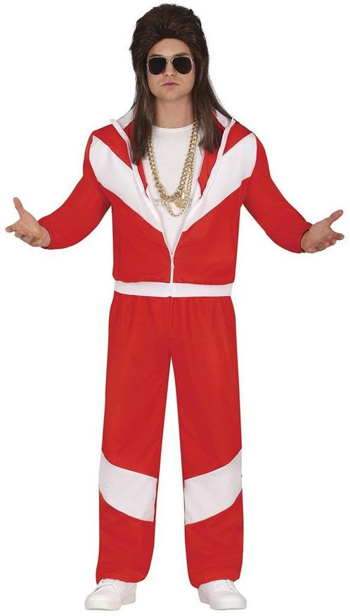 Rood Witte Trainingspak Fout Heren, Kleding | Heren, Carnavalskleding en Feestkleding, Nieuw, Verzenden