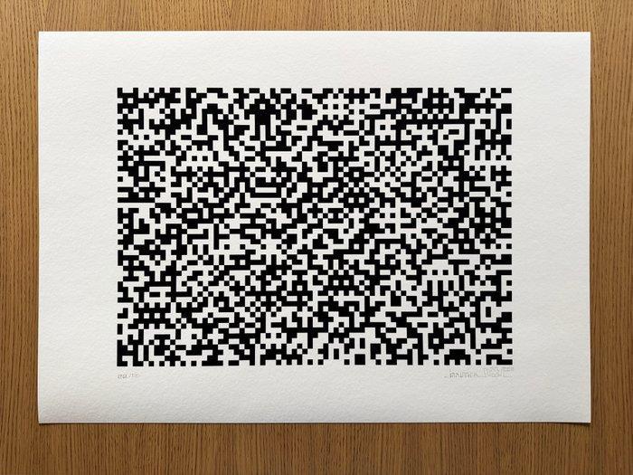 Invader (1969) - Binary code (black), 2008, Antiquités & Art, Art | Peinture | Moderne