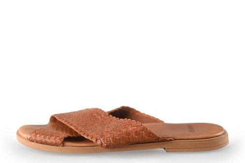 Manfield Slippers in maat 40 Cognac | 5% extra korting, Kleding | Dames, Schoenen, Overige kleuren, Zo goed als nieuw, Slippers