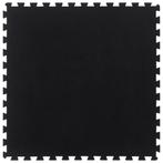 vidaXL Carreau de sol en caoutchouc noir 12 mm 100x100, Verzenden