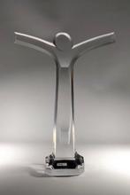 Crucifix - Cristal - 1950-1960, Antiek en Kunst