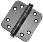 Kogellagerscharnier 7676 mm ronde hoek PVD gunmetal, Bricolage & Construction, Ophalen of Verzenden
