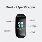 Security Camera Horloge Smartband DVR Camera - 1080p - 8 GB, Audio, Tv en Foto, Verzenden, Nieuw