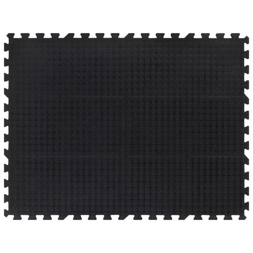 vidaXL Rubbertegel 12 mm 90x120 cm zwart, Sport en Fitness, Fitnessmaterialen, Nieuw, Verzenden