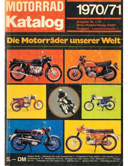1970/1971 MOTORRAD KATALOG, JAARBOEK DUITS, Livres, Autos | Livres