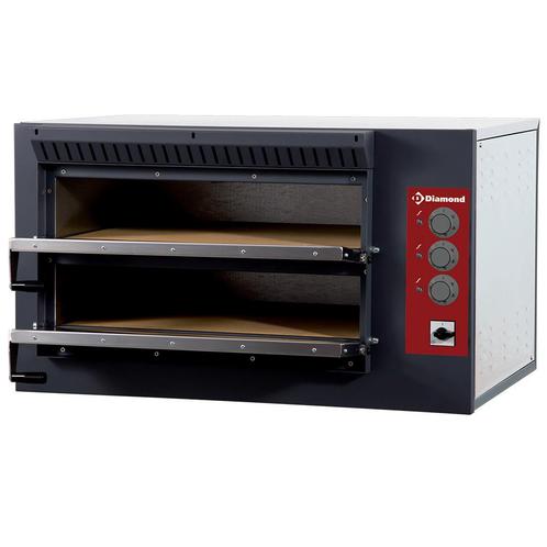 Pizza oven elektrisch | 4+4 25Øcm | Bodem in vuurvaste, Zakelijke goederen, Horeca | Keukenapparatuur, Nieuw in verpakking, Verzenden