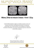 Kalifaat van de Almohaden. Dirham Millares, Imitación, Postzegels en Munten, Munten | Azië