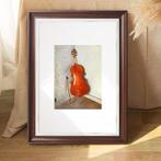 Fotolijst Donker Hout Sierlijk Vintage 26,5 bij 35cm, Verzenden, Nieuw