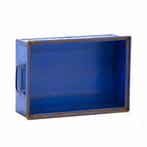 Magazijnbak staal  L: 470, B: 315, H: 145 (mm) blauw, Zakelijke goederen, Ophalen of Verzenden