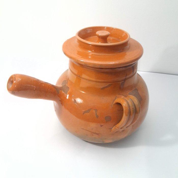 Vallauris - Kookpan - Terracotta - Daubière Provençale, Antiek en Kunst, Antiek | Keukengerei