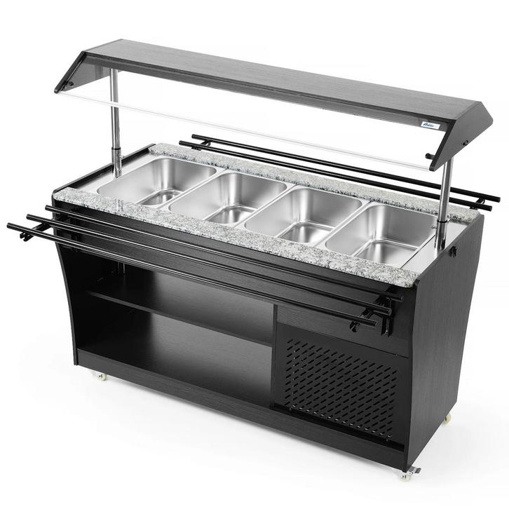 Gekoeld Buffet | Hout/RVS | 4x 1/1 GN | +2°C/+10°C |, Zakelijke goederen, Horeca | Keukenapparatuur, Nieuw in verpakking, Verzenden