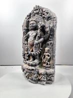 PALA-periode Een zwarte steenstele van Bhairava - 59 cm