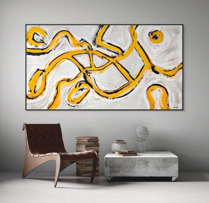 Christoph Prein - The Golden Network - XXL, Antiek en Kunst, Kunst | Schilderijen | Modern