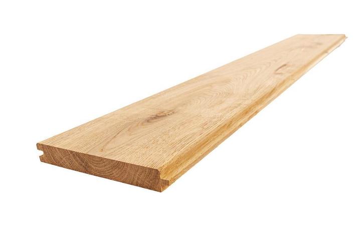 Eiken vellingdelen | 20x140mm | Mes en groef | Gedroogd, Doe-het-zelf en Bouw, Hout en Planken, Eiken, 300 cm of meer, Minder dan 25 mm