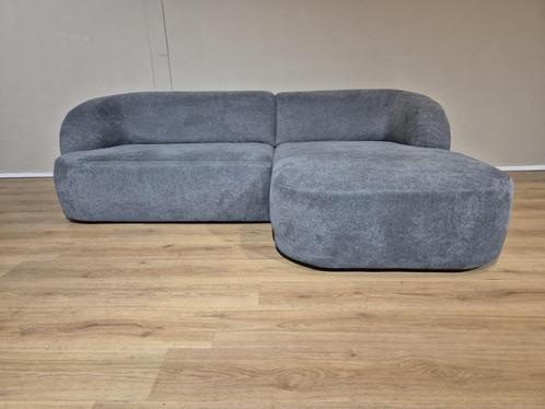 30% KORTING - NIEUW - Montel Wave Hoekbank - Grijs - Stof, Huis en Inrichting, Zetels | Zetels en Chaises Longues, 250 tot 300 cm