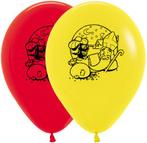Ballonnen Sint en Piet Black Print Mix 30cm 25st, Hobby en Vrije tijd, Verzenden, Nieuw