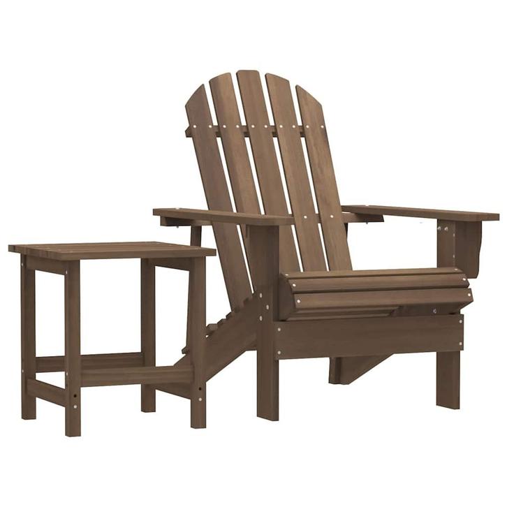 vidaXL Tuinstoel Adirondack met tafel massief vurenhout, Tuin en Terras, Tuinsets en Loungesets, Nieuw, Verzenden