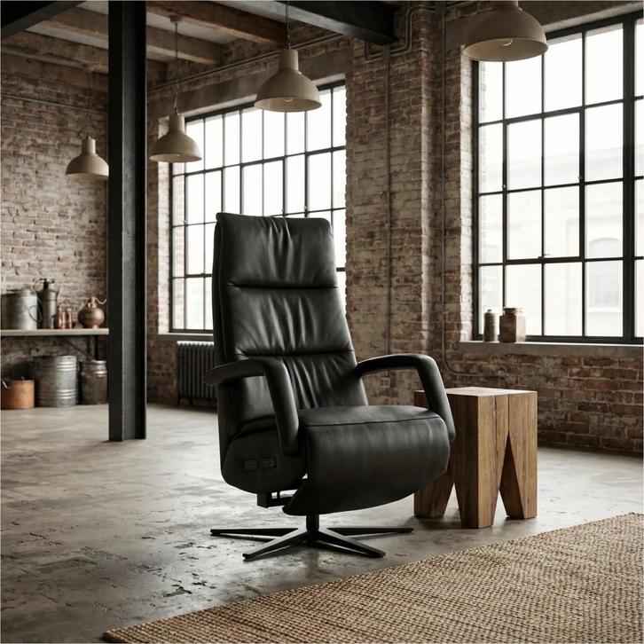 Leren sta-op-stoel Calm, Maison & Meubles, Fauteuils, Enlèvement ou Envoi