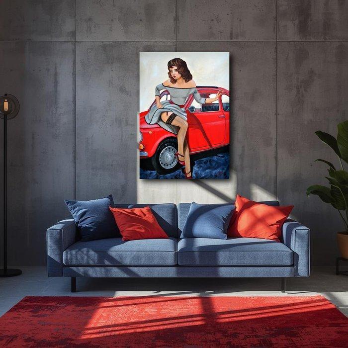 Carolina Alonso - Mein Straps Retro **XL**, Antiek en Kunst, Kunst | Schilderijen | Modern