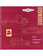 1954 BORGWARD RANGE BROCHURE DUITS, Ophalen of Verzenden, Nieuw