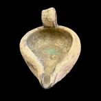 Middeleeuws Terracotta Olielamp - 5 cm - Oude olielamp