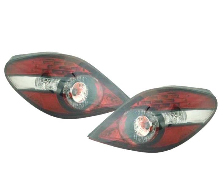 Feux Arrière Pour Peugeot 207 Cc 06-12 Led Rouge Chromé, Auto-onderdelen, Verlichting, Verzenden