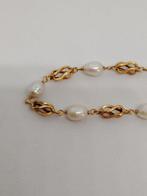 Armband - 18 karaat Geel goud Parel, Handtassen en Accessoires, Armbanden, Nieuw