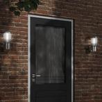 vidaXL Buitenwandlamp roestvrij staal zilverkleurig, Verzenden, Nieuw