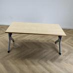 Kembo verstelbaar bureau 160x80 cm, ahorn - grijs, Huis en Inrichting, In hoogte verstelbaar, Gebruikt, Bureau