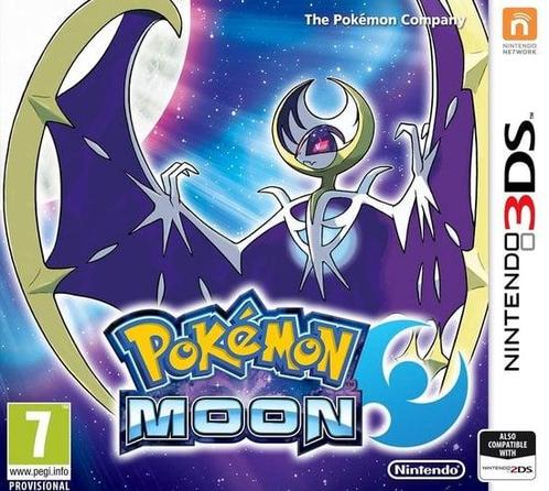 Pokemon Moon (Buitenlands Doosje) (3DS Games) (Nintendo 3DS), Games en Spelcomputers, Games | Nintendo 2DS en 3DS, Zo goed als nieuw