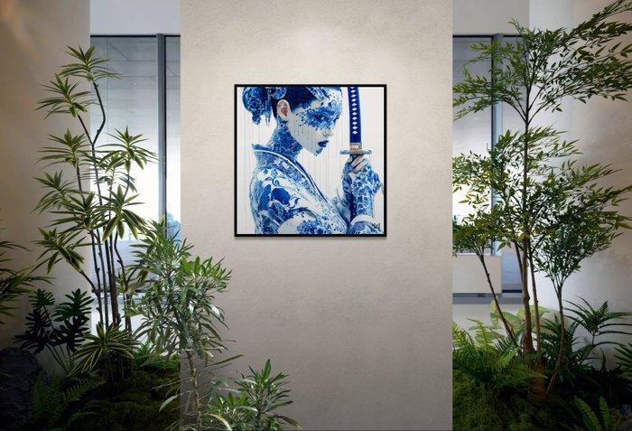 NYX - Geisha Samouraï - Hommage Bushido Porcelaine - Katana, Antiquités & Art, Art | Objets design