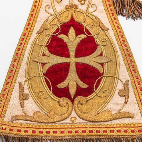 Stola, 19^e^ siècle - Broderie dor - 1850-1900, Antiek en Kunst, Kunst | Niet-Westerse kunst