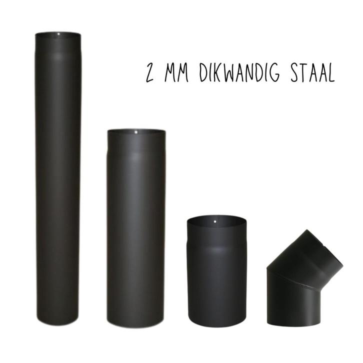 Kachelpijp enkelwandig 125 mm voor een lage prijs, Huis en Inrichting, Kachels, Verzenden