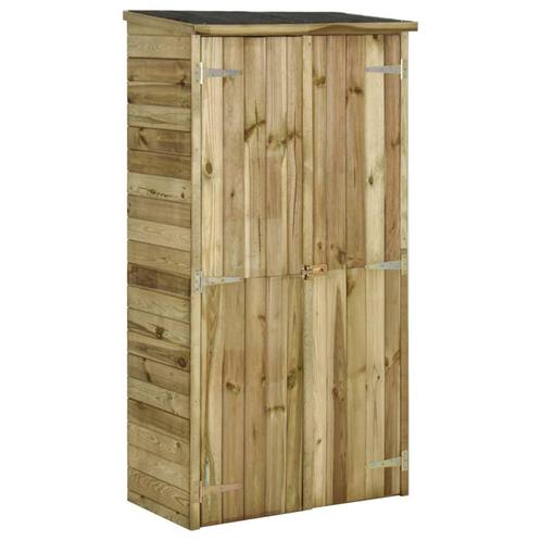 vidaXL Tuinschuur 85x48x177 cm grenenhout, Tuin en Terras, Tuinhuizen, Nieuw, Verzenden