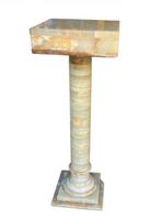 Sculpture en colonne, Colonna alabastro - 110 cm - Albâtre -, Antiquités & Art