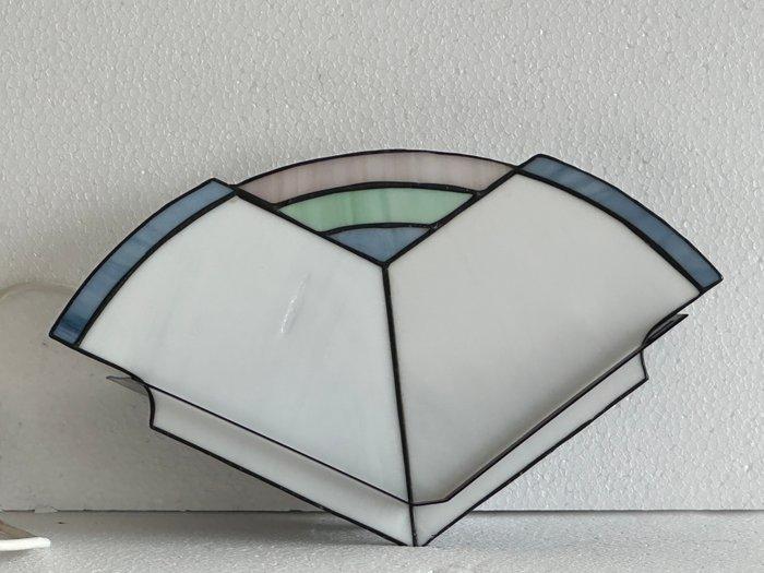 Massive - Wandlamp - Art Deco - Glas en lood / glas - Wand, Antiquités & Art, Curiosités & Brocante