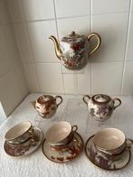 Drinkset (9) - Aardewerk - Servies satsuma, Antiek en Kunst