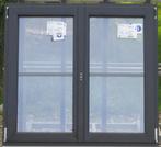 pvc raam , chassis , venster 117 x 110 zwart ral 9005, Doe-het-zelf en Bouw, 75 tot 150 cm, Kunststof, Raamkozijn, Nieuw
