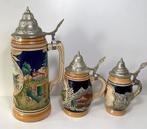 Chope de bière (3) - Grès céramique + Etain