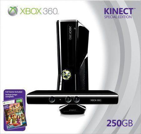 Xbox 360 Slim 250GB Kinect Pack-Kinect Adventures (Xbox 360), Games en Spelcomputers, Spelcomputers | Xbox 360, Ophalen of Verzenden