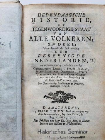 Isaak Tirion - Hedendaagsche Historie, of Tegenwoordige, Antiek en Kunst