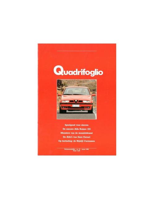 1992 ALFA ROMEO QUADRIFOGLIO MAGAZINE 37 NEDERLANDS, Boeken, Auto's | Folders en Tijdschriften, Ophalen of Verzenden
