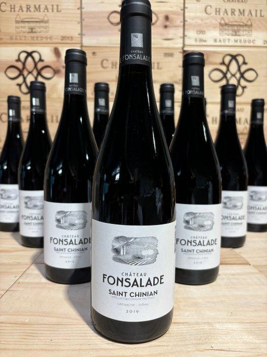 2019 Château Fonsalade - Sint-Chinian - 12 Flessen (0.75, Verzamelen, Wijnen