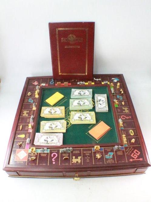 Schaakspel - Monopoly - 24 karaat verguld & 925 sterling, Antiek en Kunst, Curiosa en Brocante