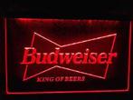 Budweiser neon bord lamp LED cafe verlichting reclame lichtb, Verzenden, Nieuw