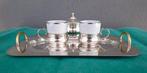 Koffieservies - Tête a tète - zilveren vergulding, Antiek en Kunst